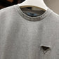 Prada Logo Cotton T-Shirt (Gray)