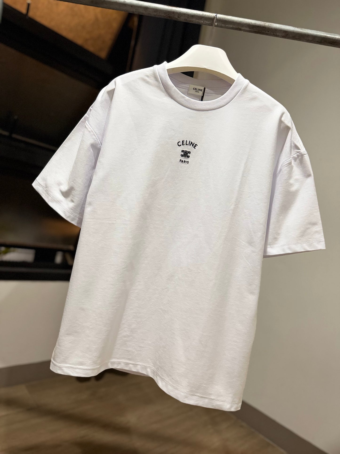 Celine Loose T-Shirt (White)