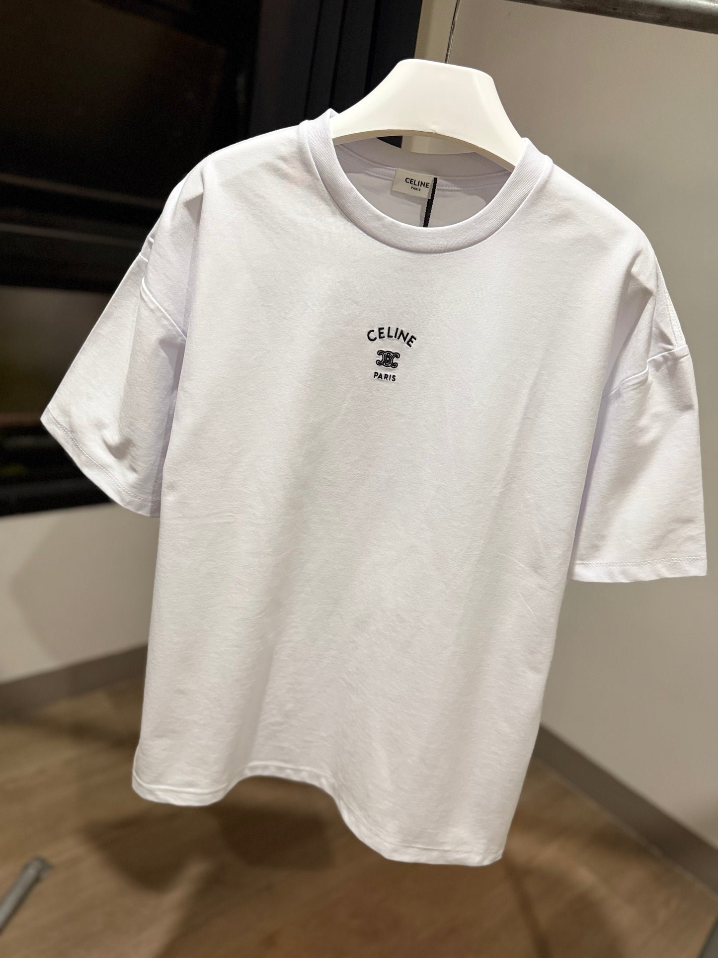 Celine Loose T-Shirt (White)