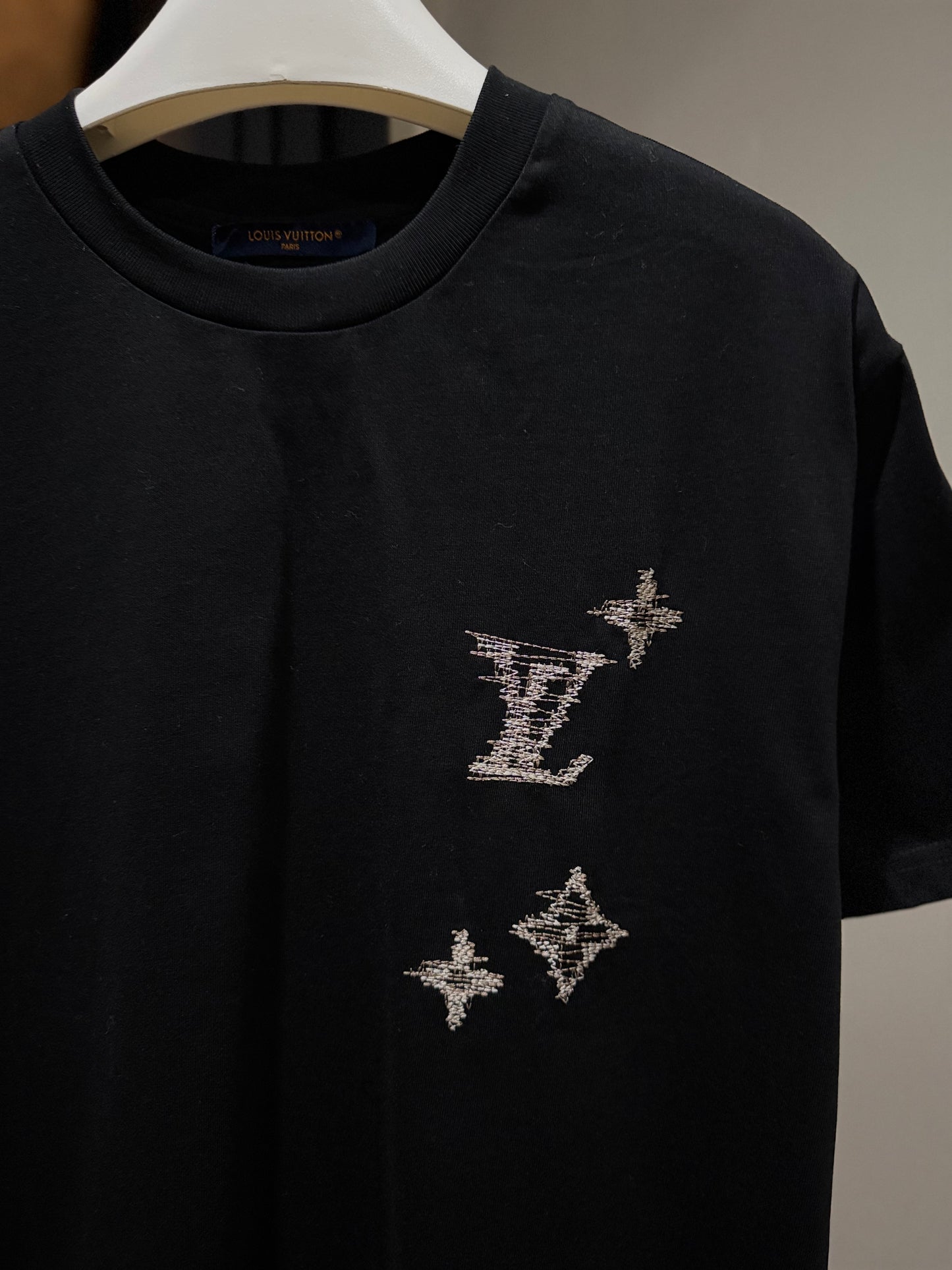 Louis Vuitton Embroidered Signature T-Shirt (Black)