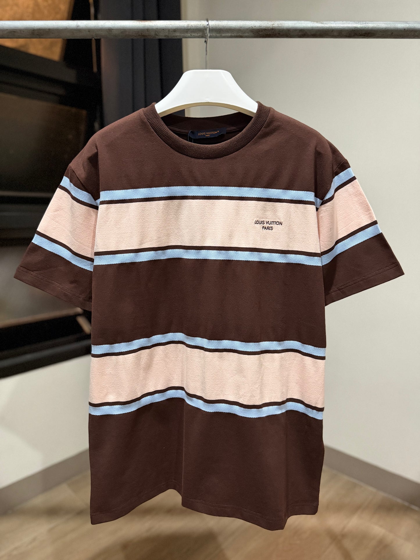Louis Vuitton Striped Short-Sleeved T-Shirt