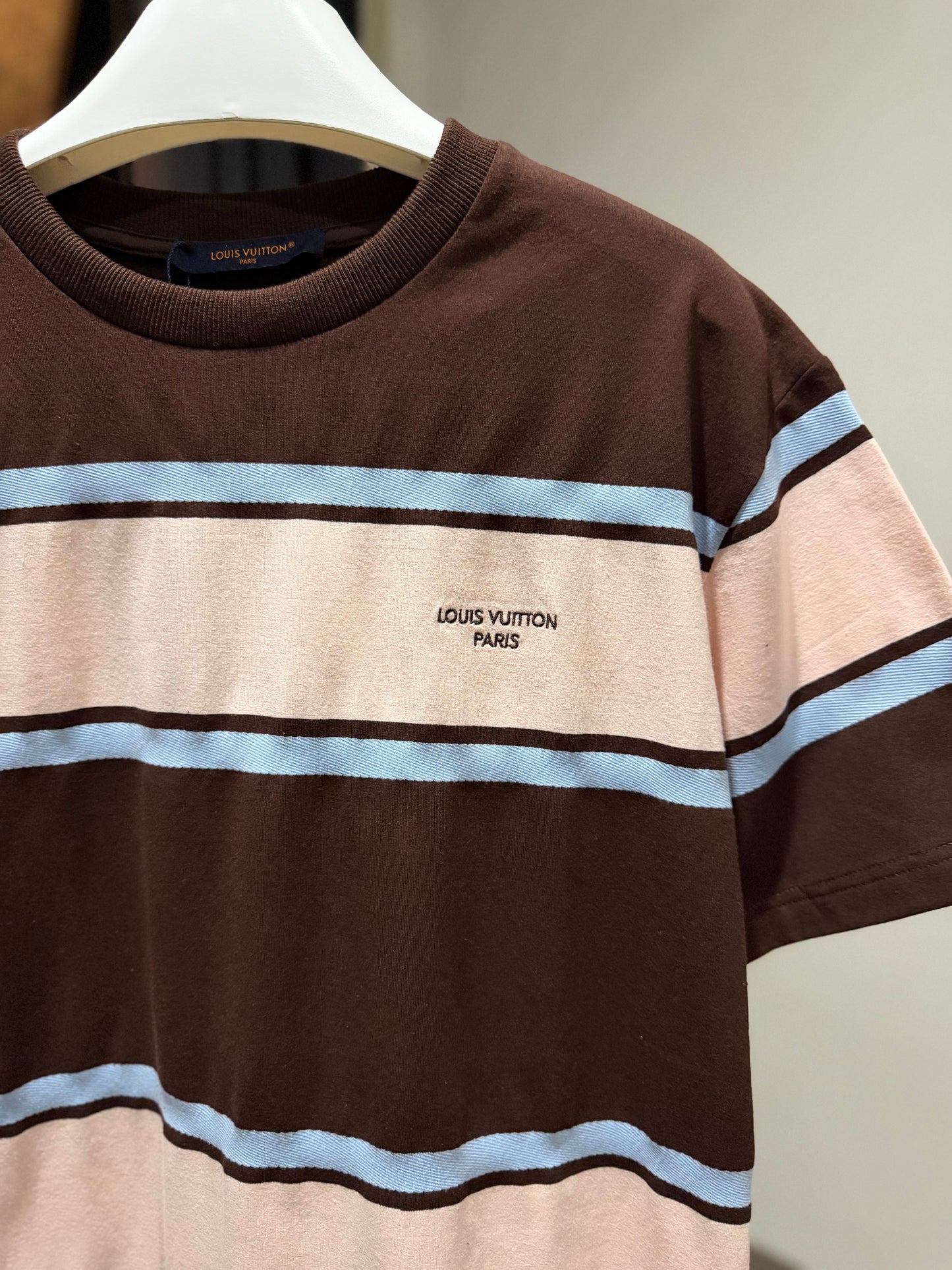 Louis Vuitton Striped Short-Sleeved T-Shirt