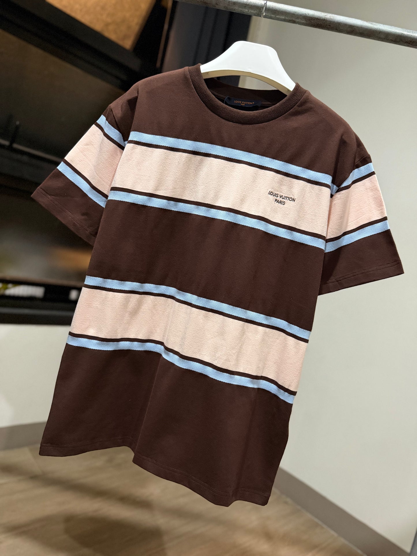 Louis Vuitton Striped Short-Sleeved T-Shirt