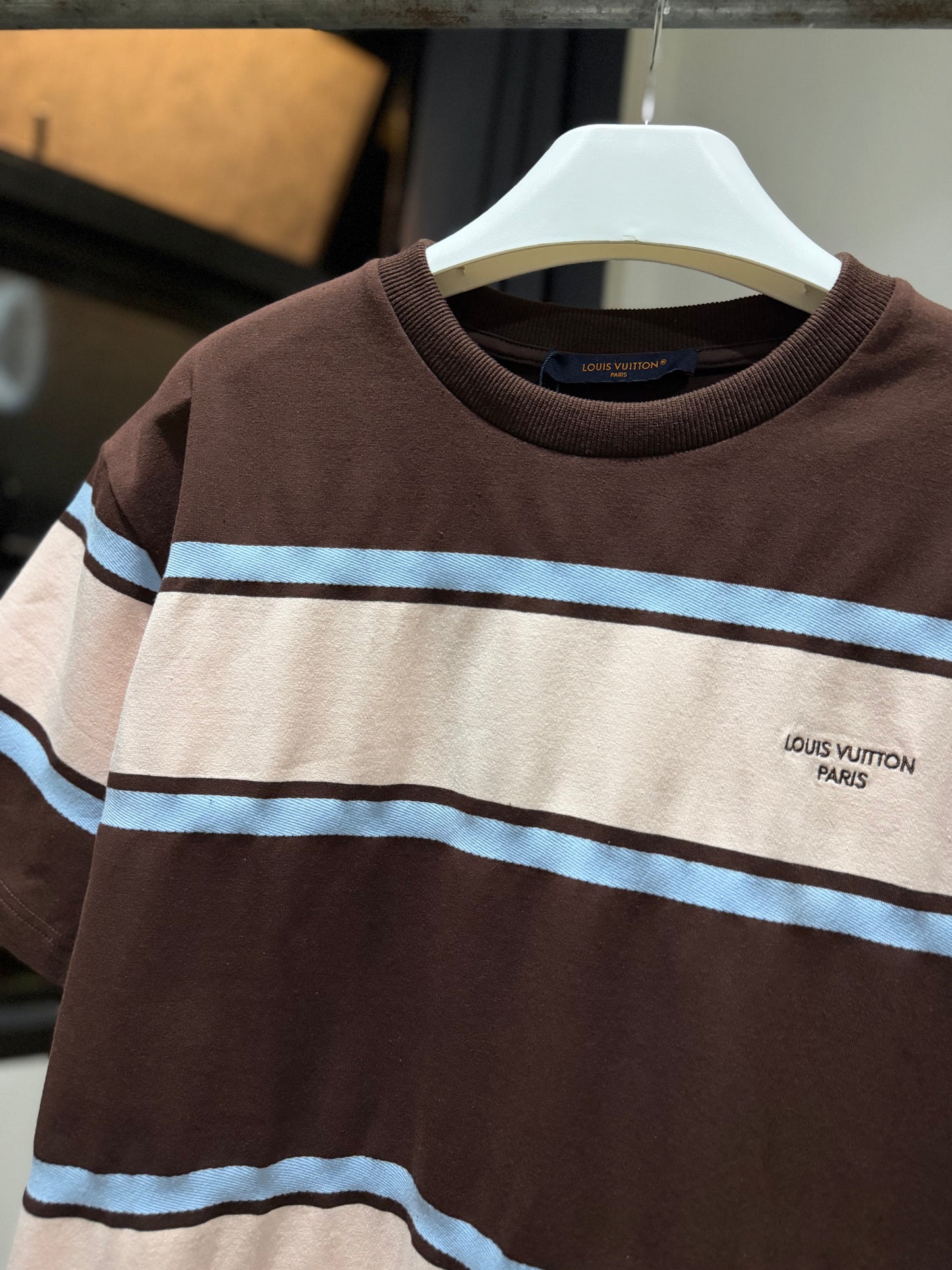 Louis Vuitton Striped Short-Sleeved T-Shirt