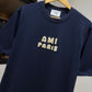 AMI Paris Patch T-Shirt (Navy)