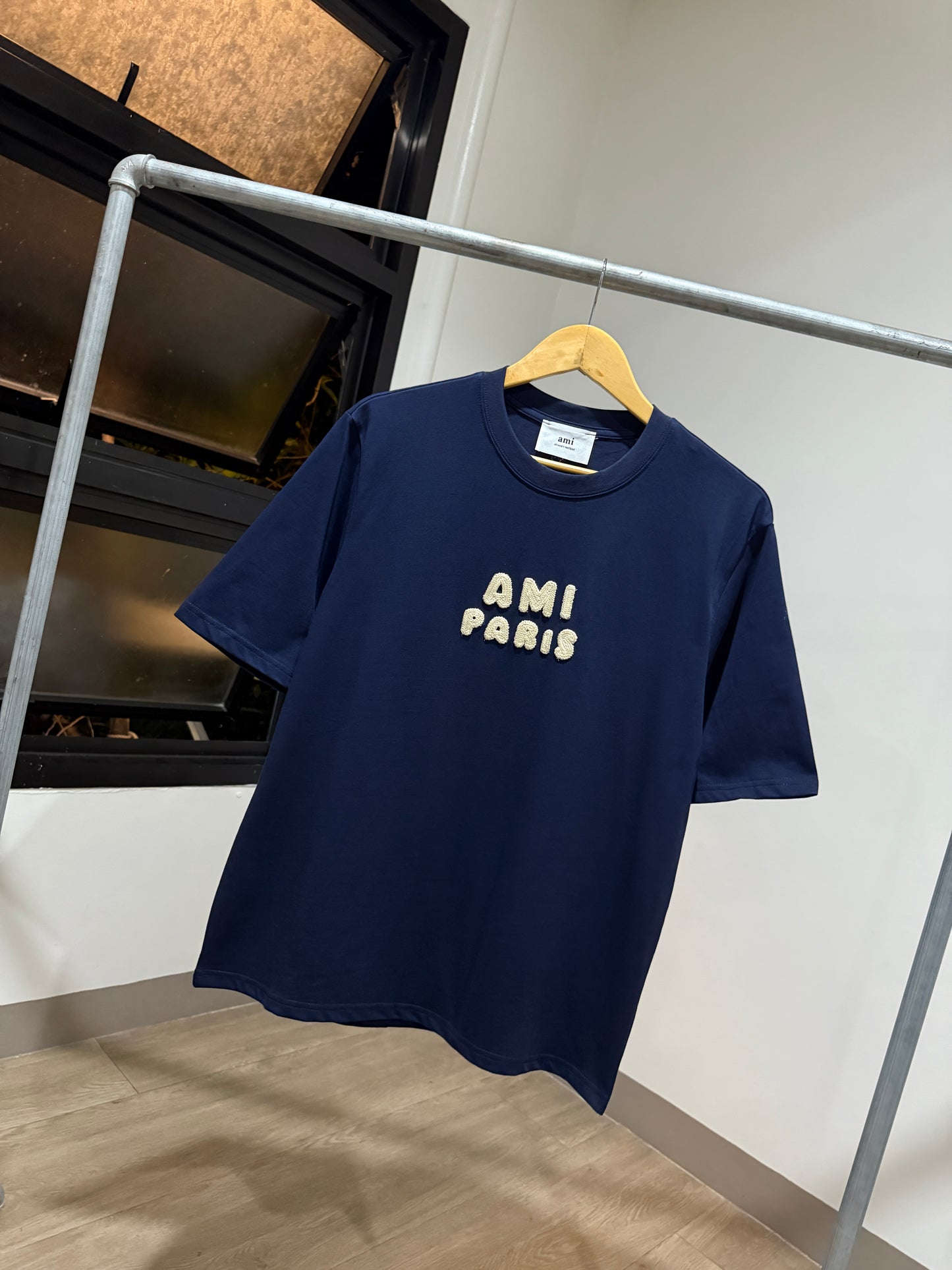 AMI Paris Patch T-Shirt (Navy)