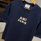 AMI Paris Patch T-Shirt (Navy)