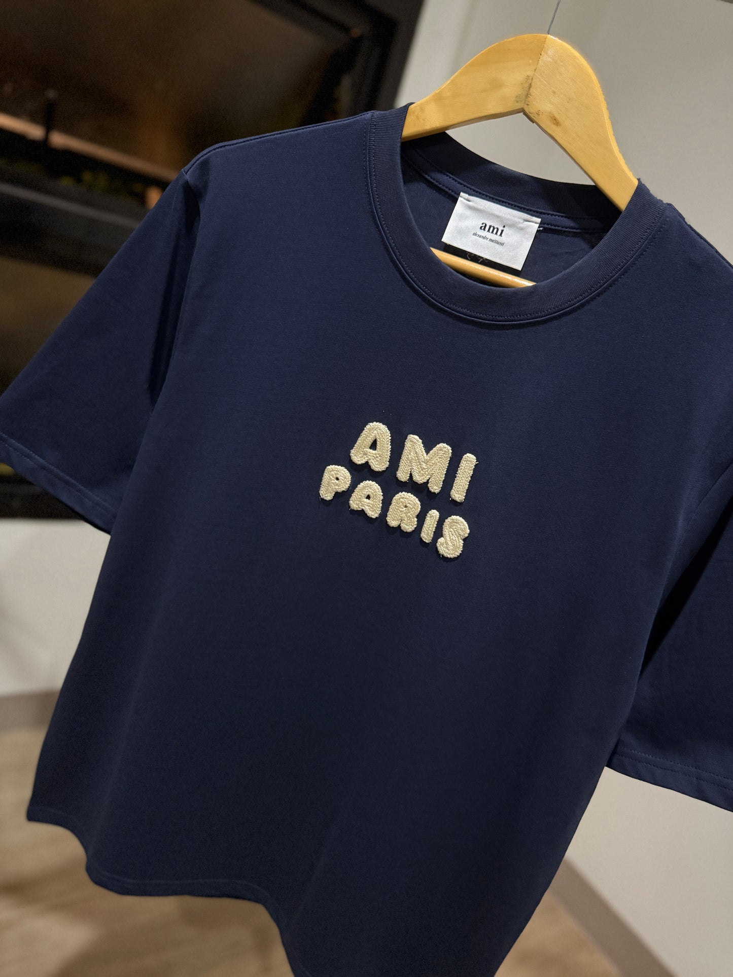 AMI Paris Patch T-Shirt (Navy)