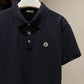 Moncler Logo Patch Polo Shirt (Black)