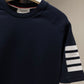 Thom Browne 4-Bar Crewneck (Navy)