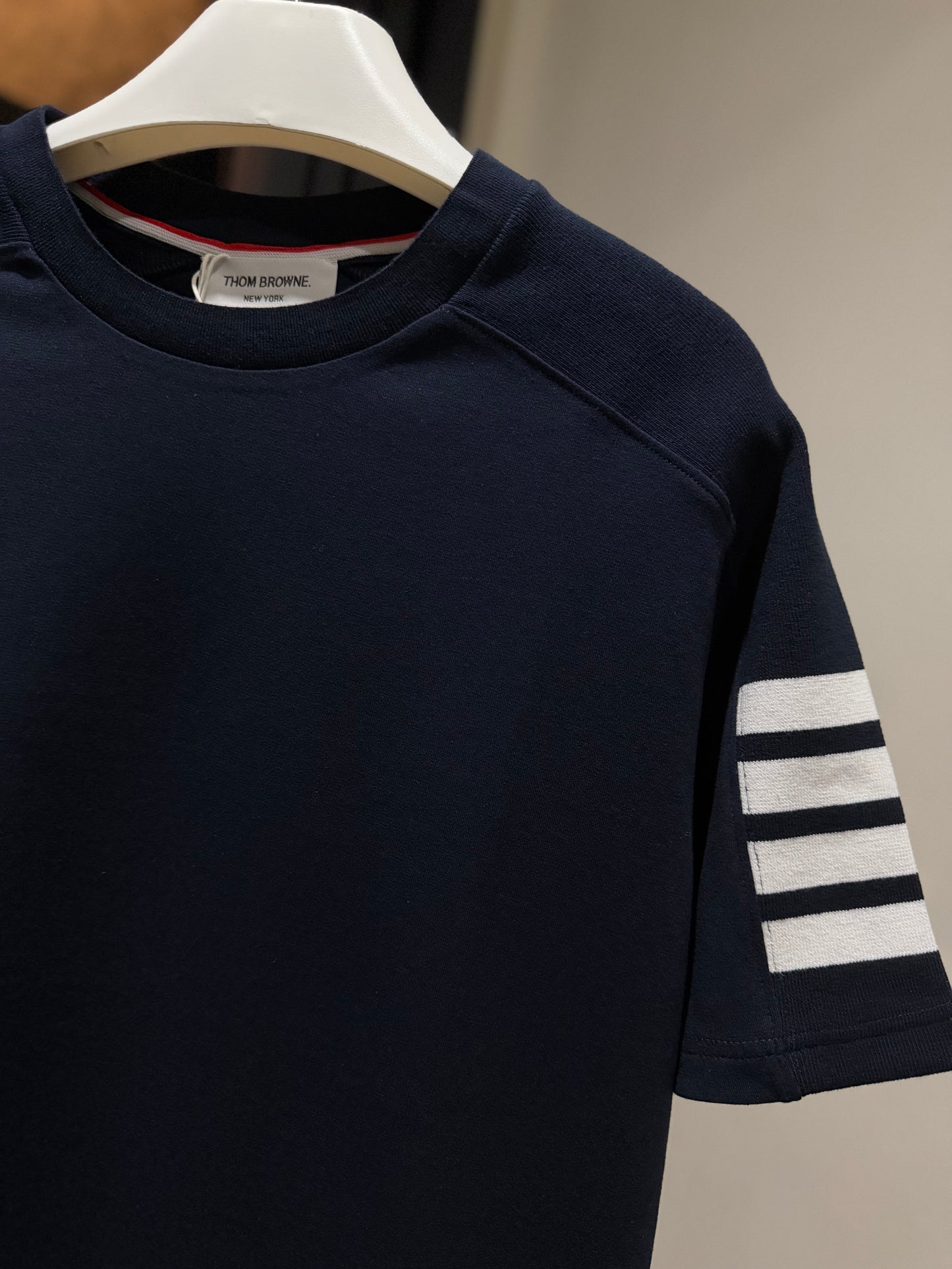 Thom Browne 4-Bar Crewneck (Navy)
