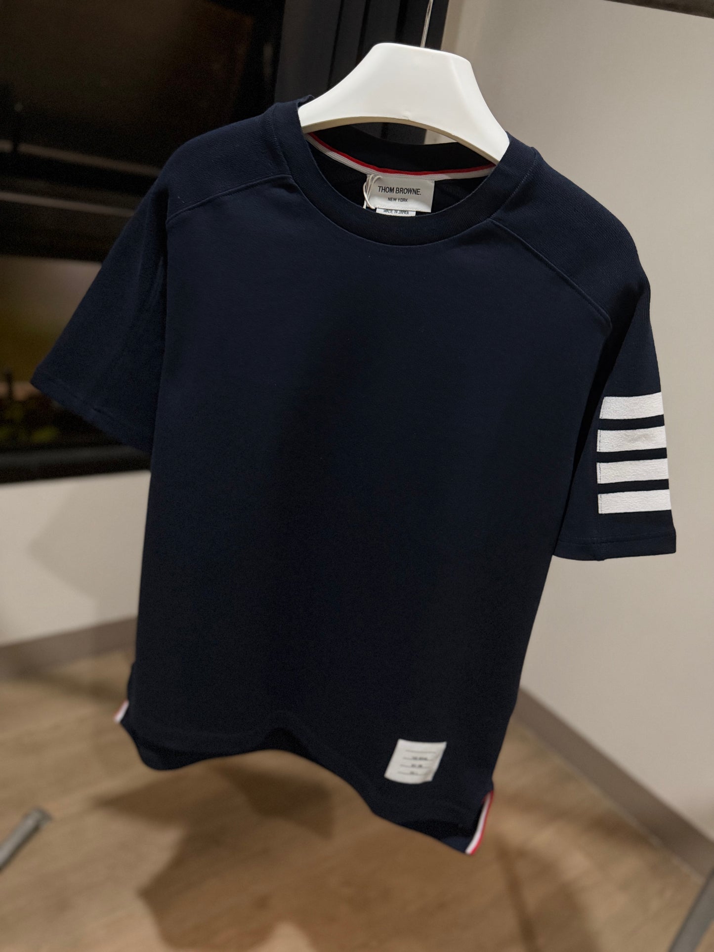 Thom Browne 4-Bar Crewneck (Navy)