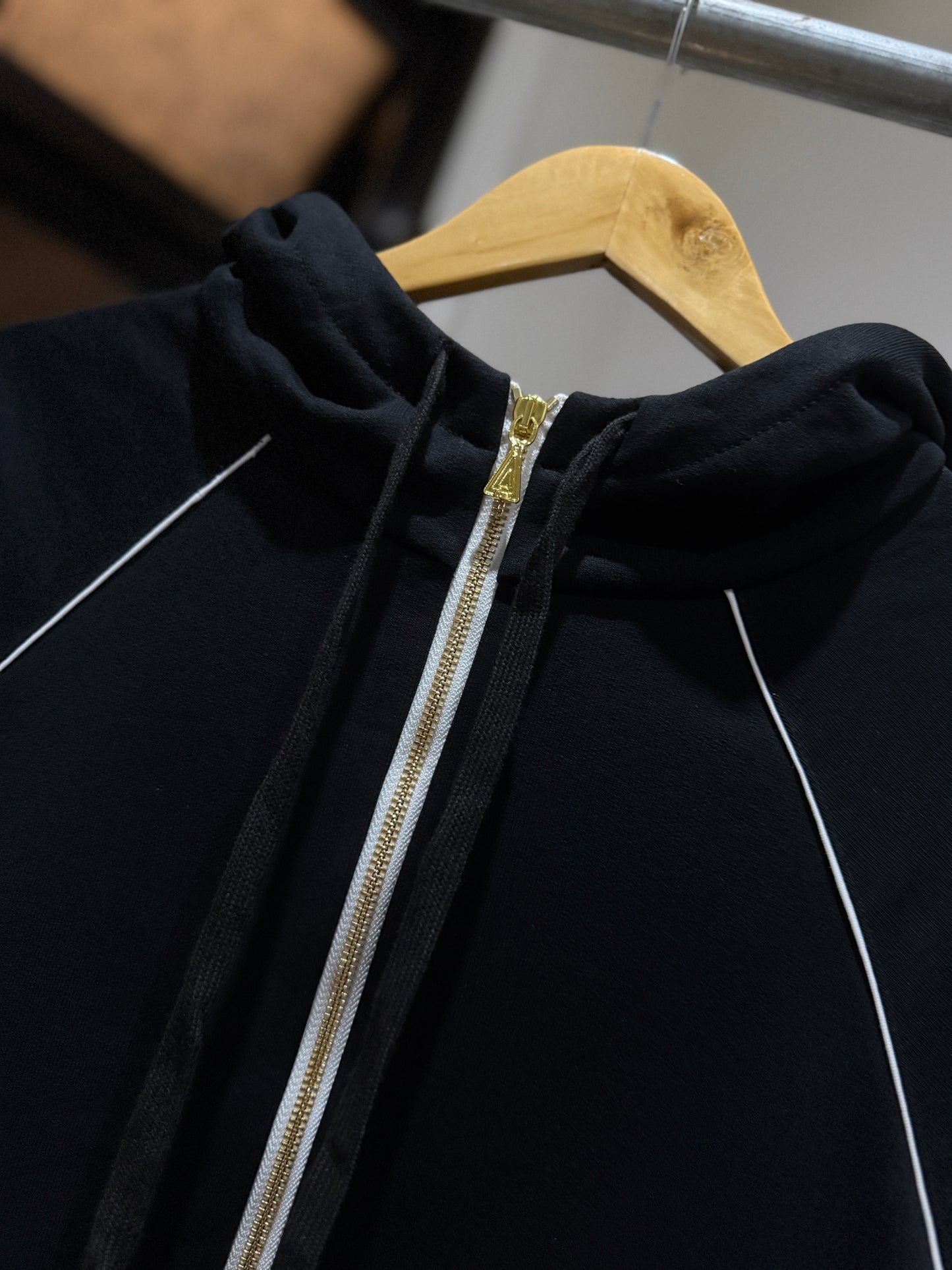 Gucci Cotton Jersey Web Hoodie