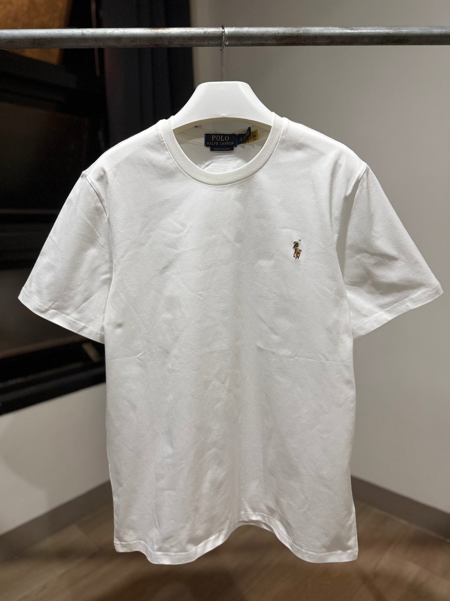 Ralph Lauren Cotton T-Shirt (White/Multi Color)