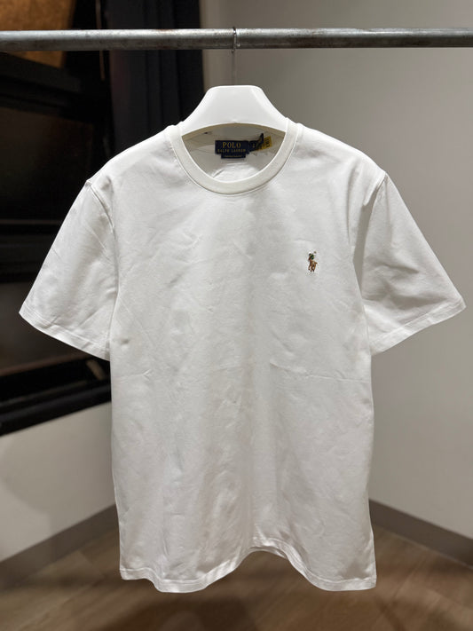 Ralph Lauren Cotton T-Shirt (White/Multi Color)
