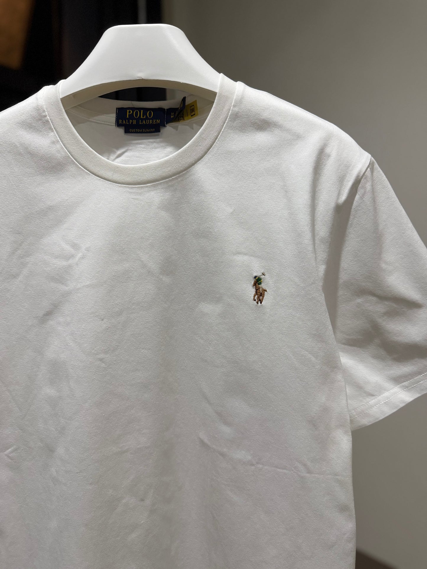 Ralph Lauren Cotton T-Shirt (White/Multi Color)