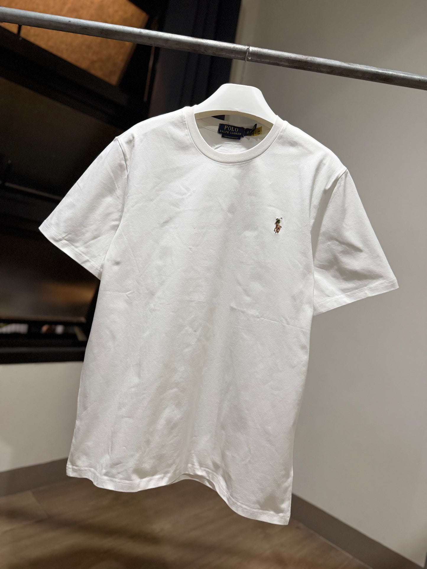 Ralph Lauren Cotton T-Shirt (White/Multi Color)