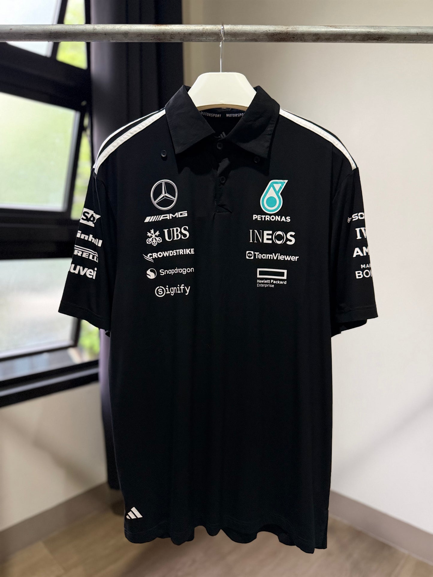 Adidas | Mercedes AMG Team Polo Shirt (Black)