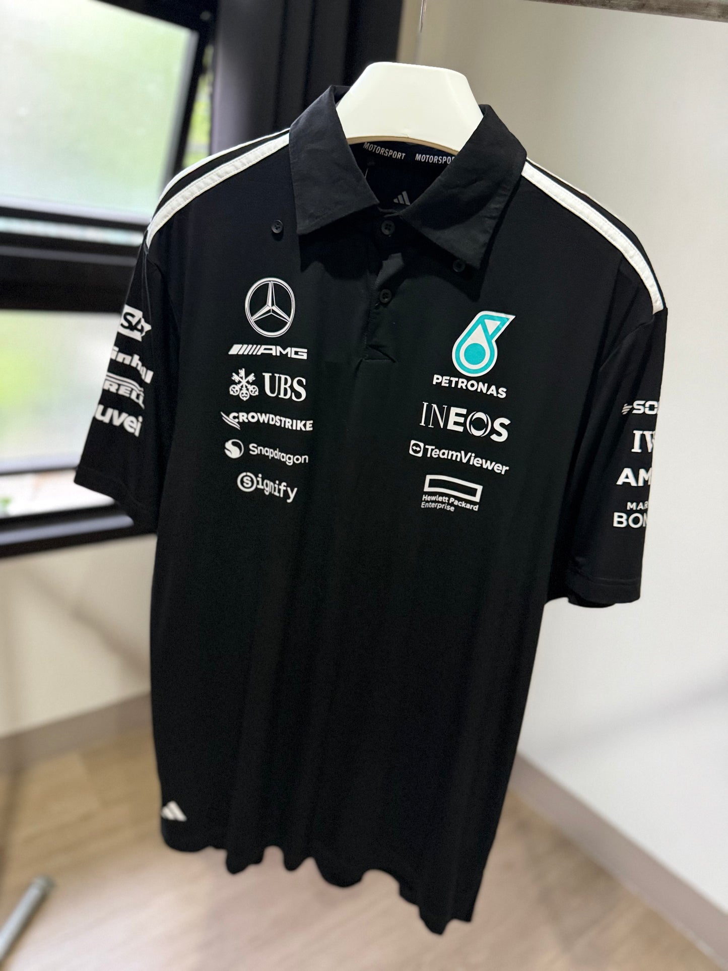 Adidas | Mercedes AMG Team Polo Shirt (Black)