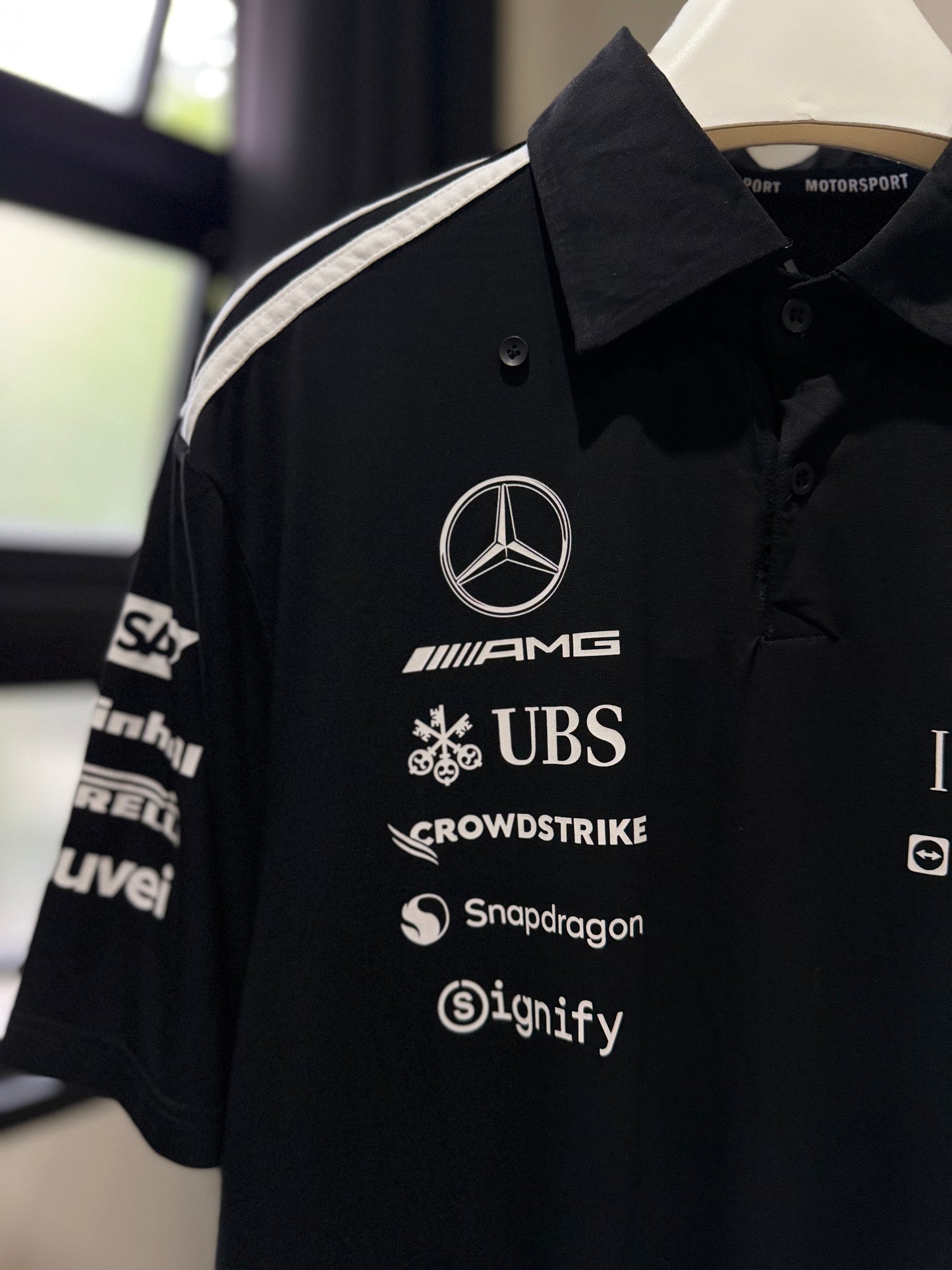 Adidas | Mercedes AMG Team Polo Shirt (Black)