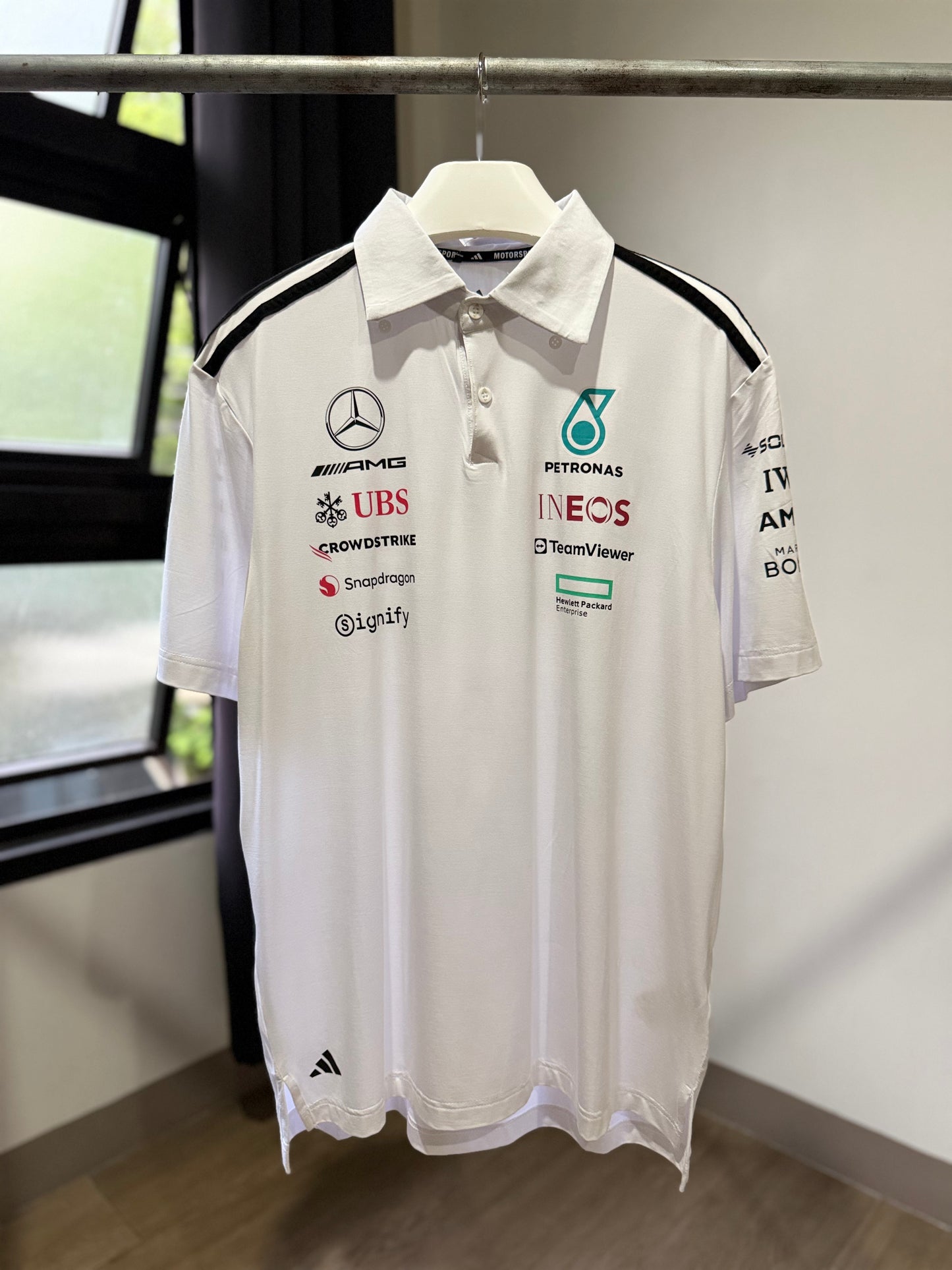 Adidas | Mercedes AMG Team Polo Shirt (White)