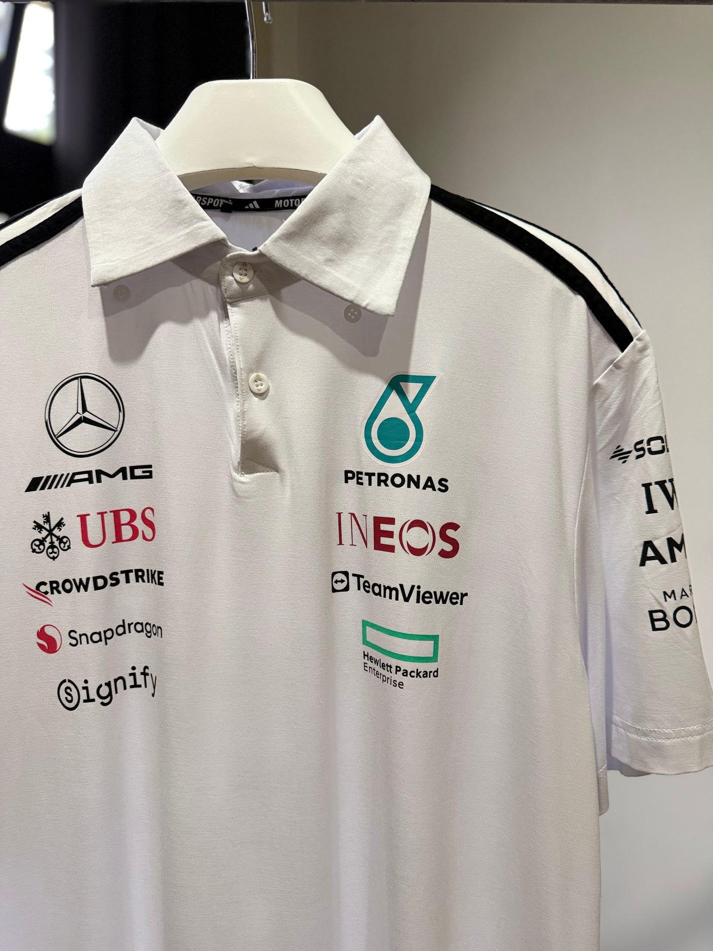 Adidas | Mercedes AMG Team Polo Shirt (White)