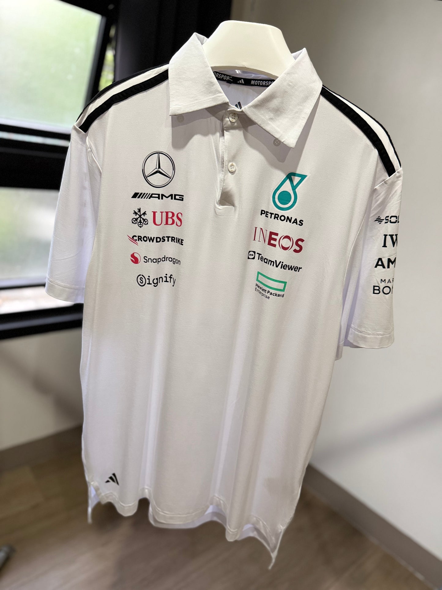 Adidas | Mercedes AMG Team Polo Shirt (White)