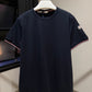 Moncler Tricolour-Trimmed T-Shirt (Navy)