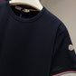 Moncler Tricolour-Trimmed T-Shirt (Navy)