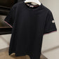 Moncler Tricolour-Trimmed T-Shirt (Black)