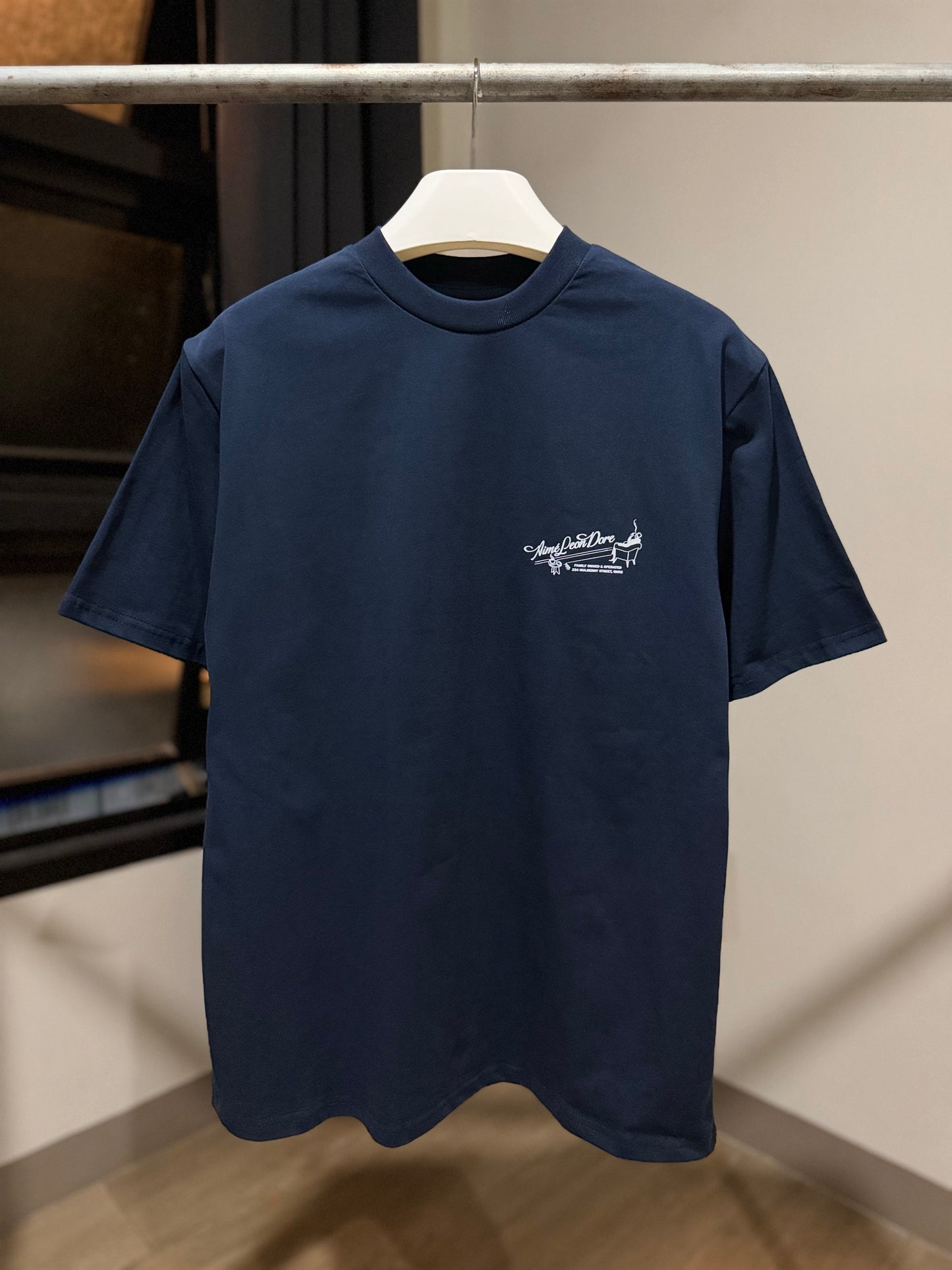 Aimé Leon Dore Tee (Pappoús Logo/Navy)