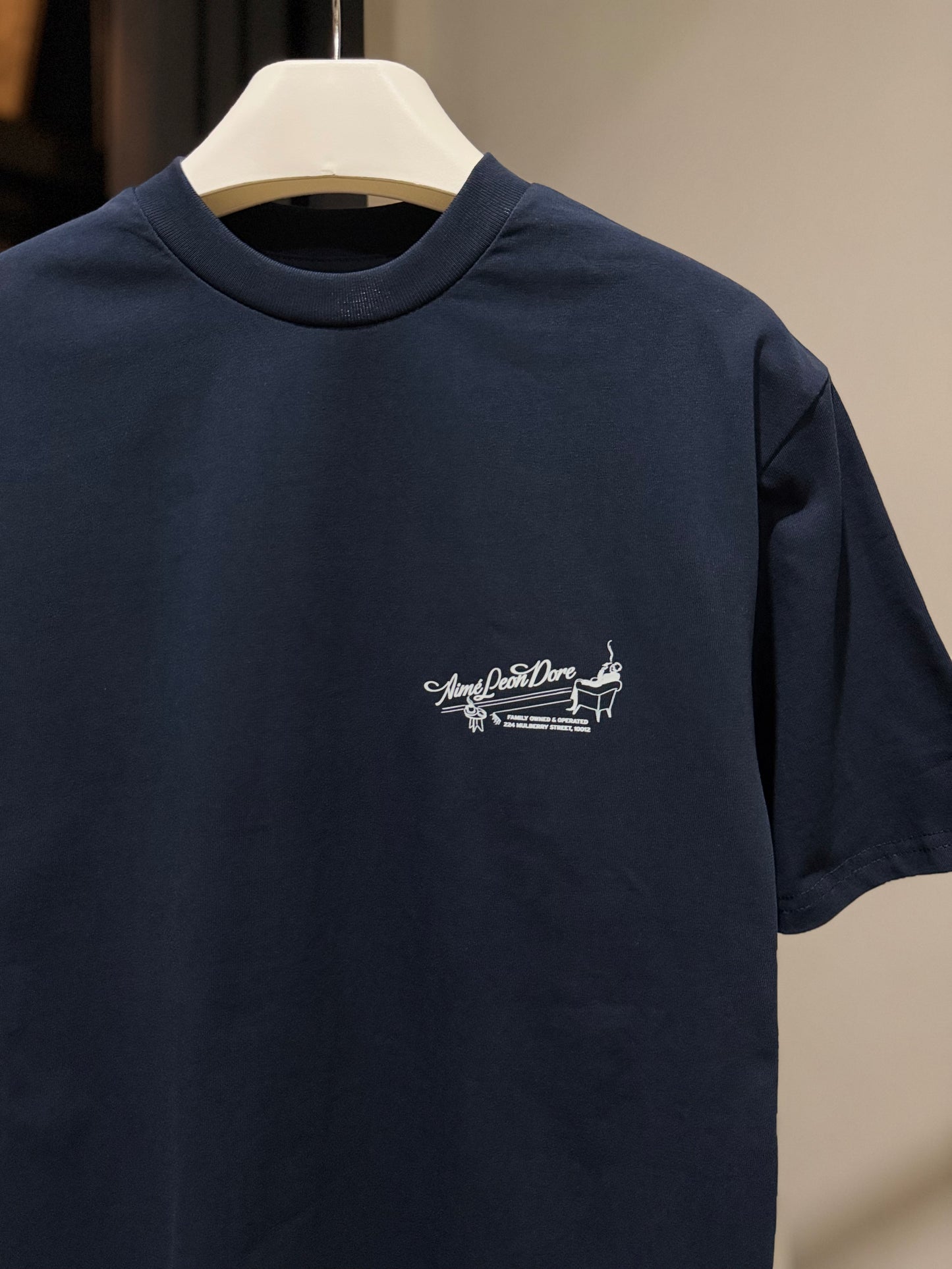 Aimé Leon Dore Tee (Pappoús Logo/Navy)