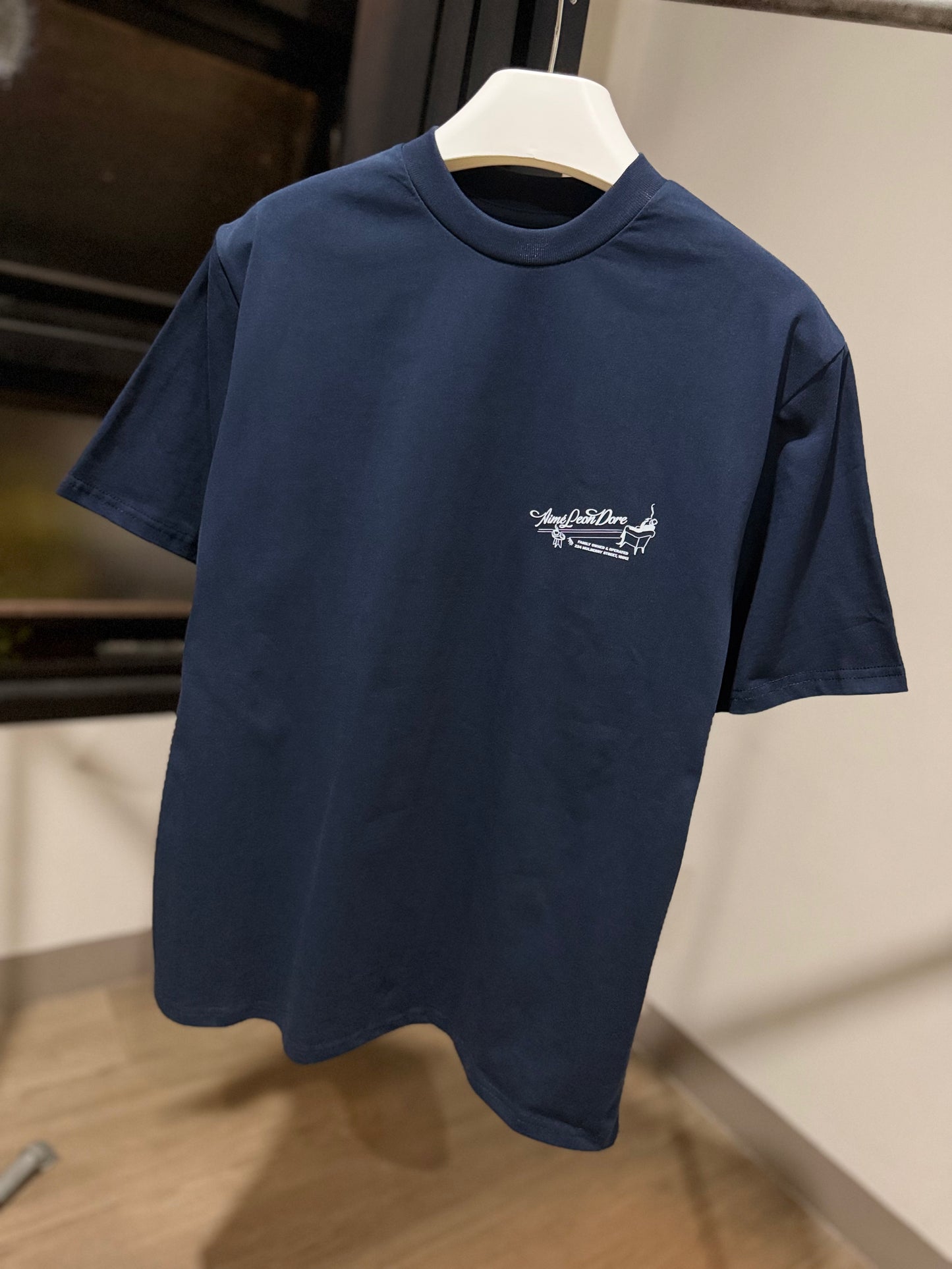 Aimé Leon Dore Tee (Pappoús Logo/Navy)