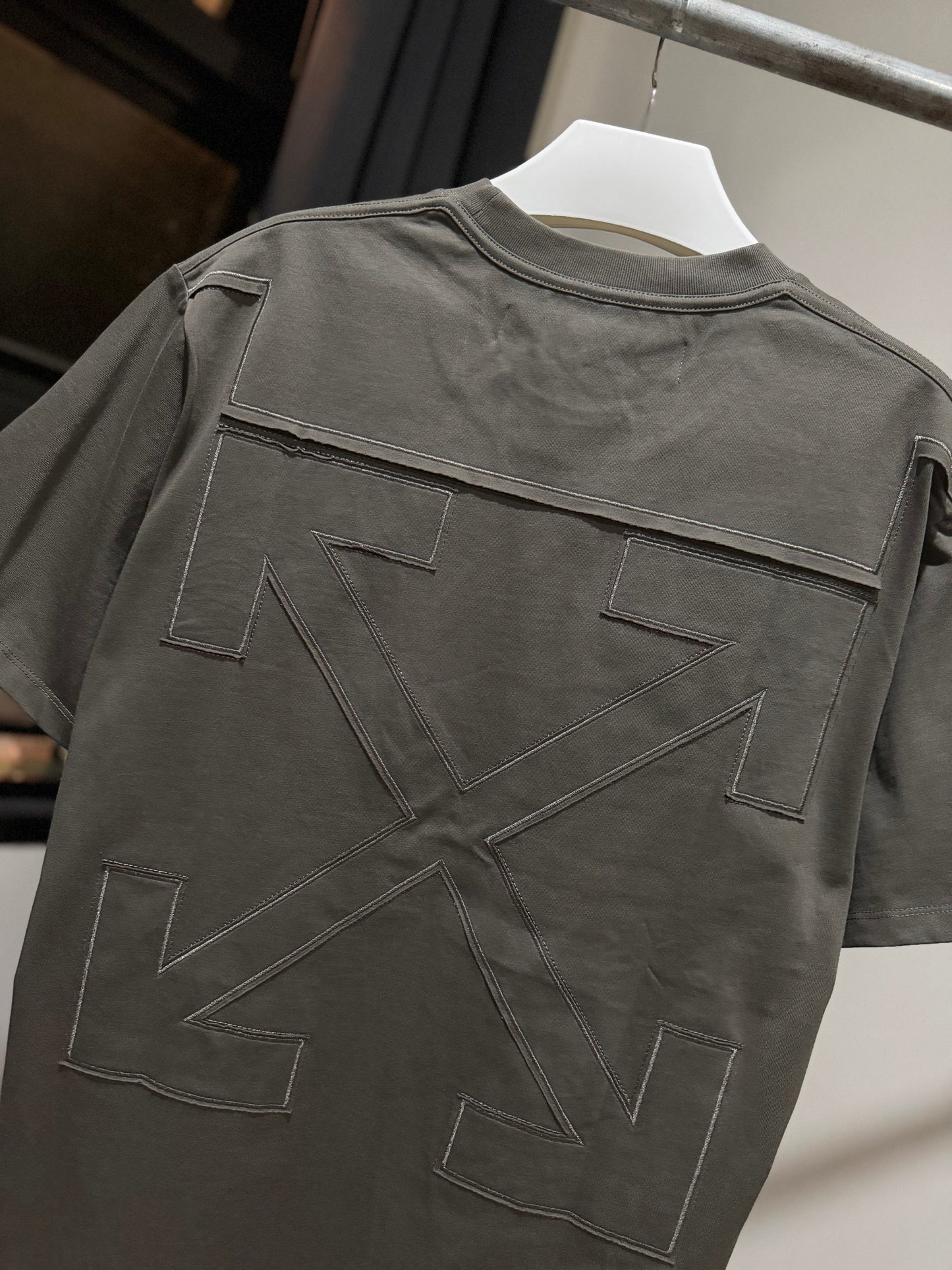 Off-White Stitched Arrow Tee (Gray)
