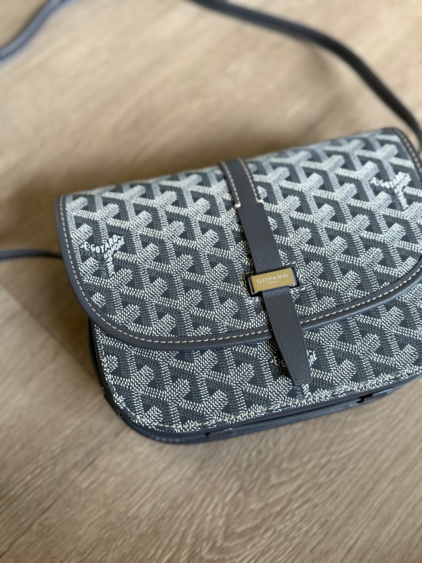 Goyard Belvedere PM Bag (Gray)