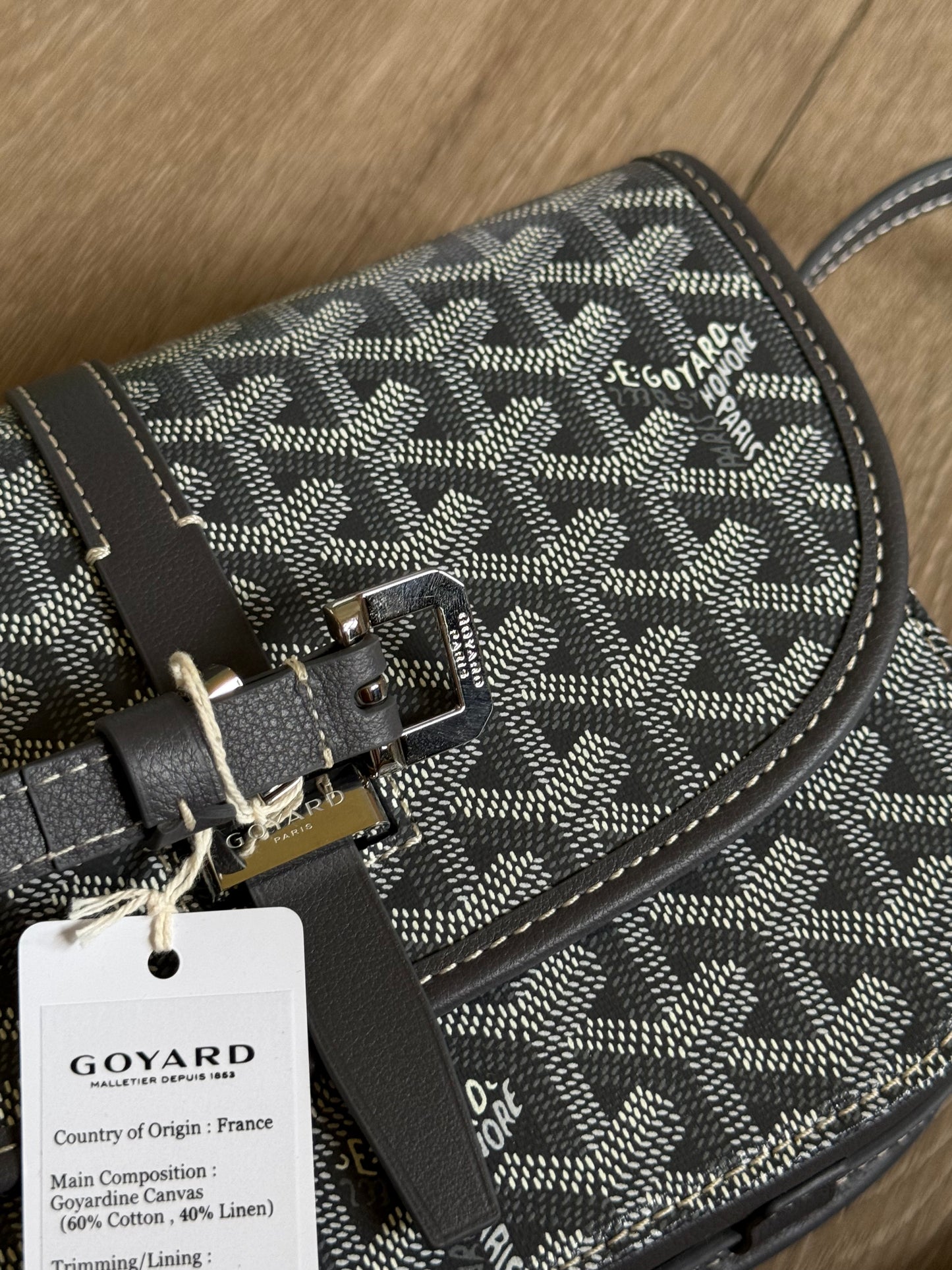 Goyard Belvedere PM Bag (Gray)