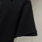 Moncler Half Zip Polo Shirt (Black)