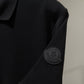 Moncler Half Zip Polo Shirt (Black)