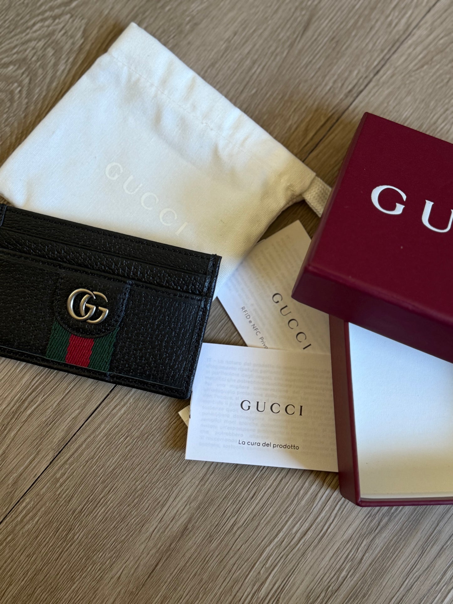 Gucci Ophidia Card Case (Black)