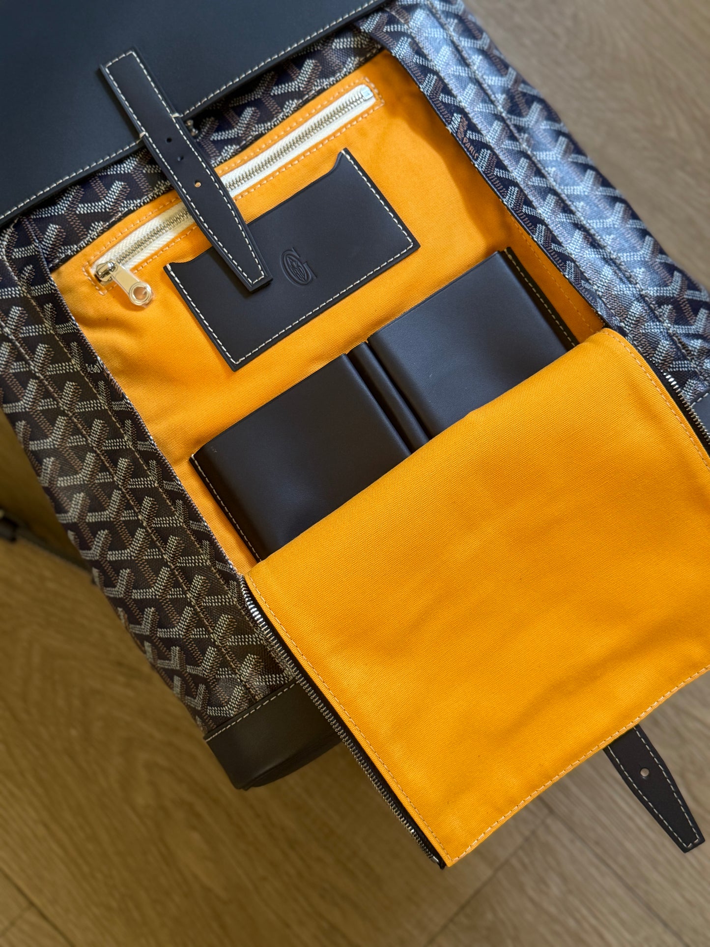 Goyard Alpin MM Backpack (Navy)