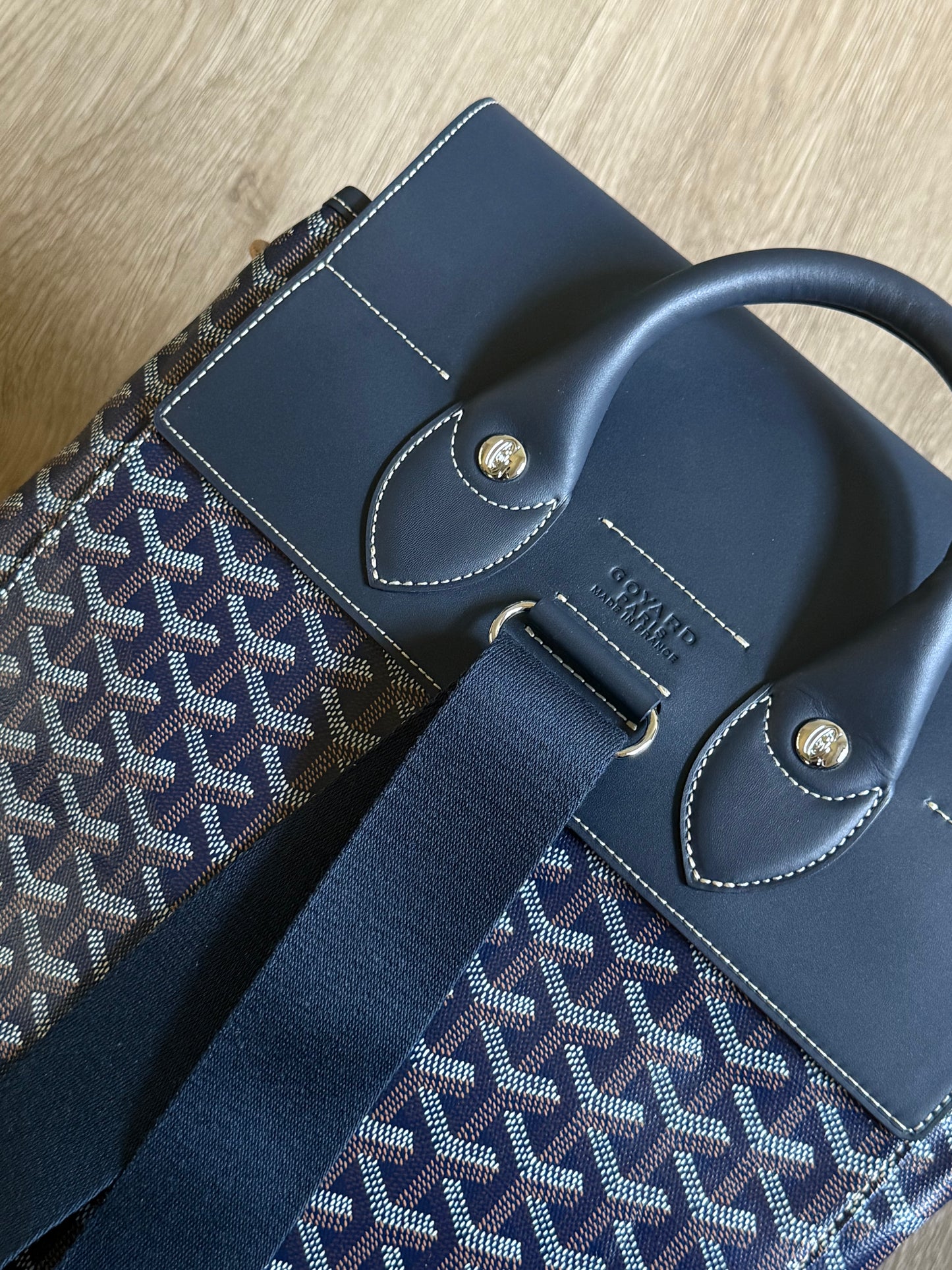 Goyard Alpin MM Backpack (Navy)