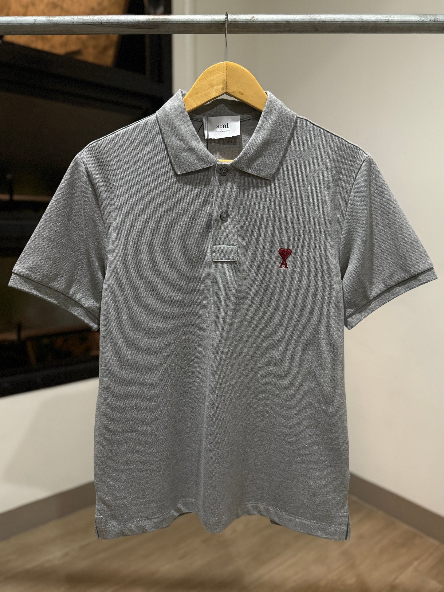 AMI de Coeur Polo Shirt (Gray)