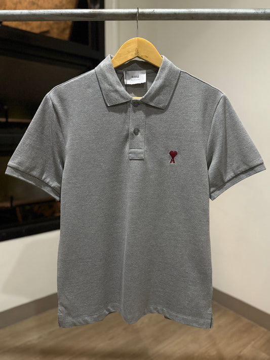 AMI de Coeur Polo Shirt (Gray)