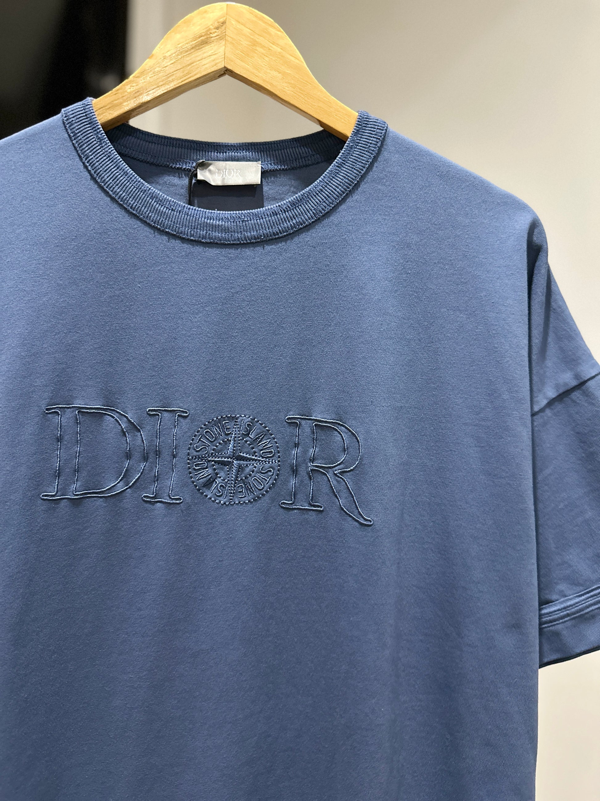 Dior Stone Island T-Shirt (Blue) - Main Image