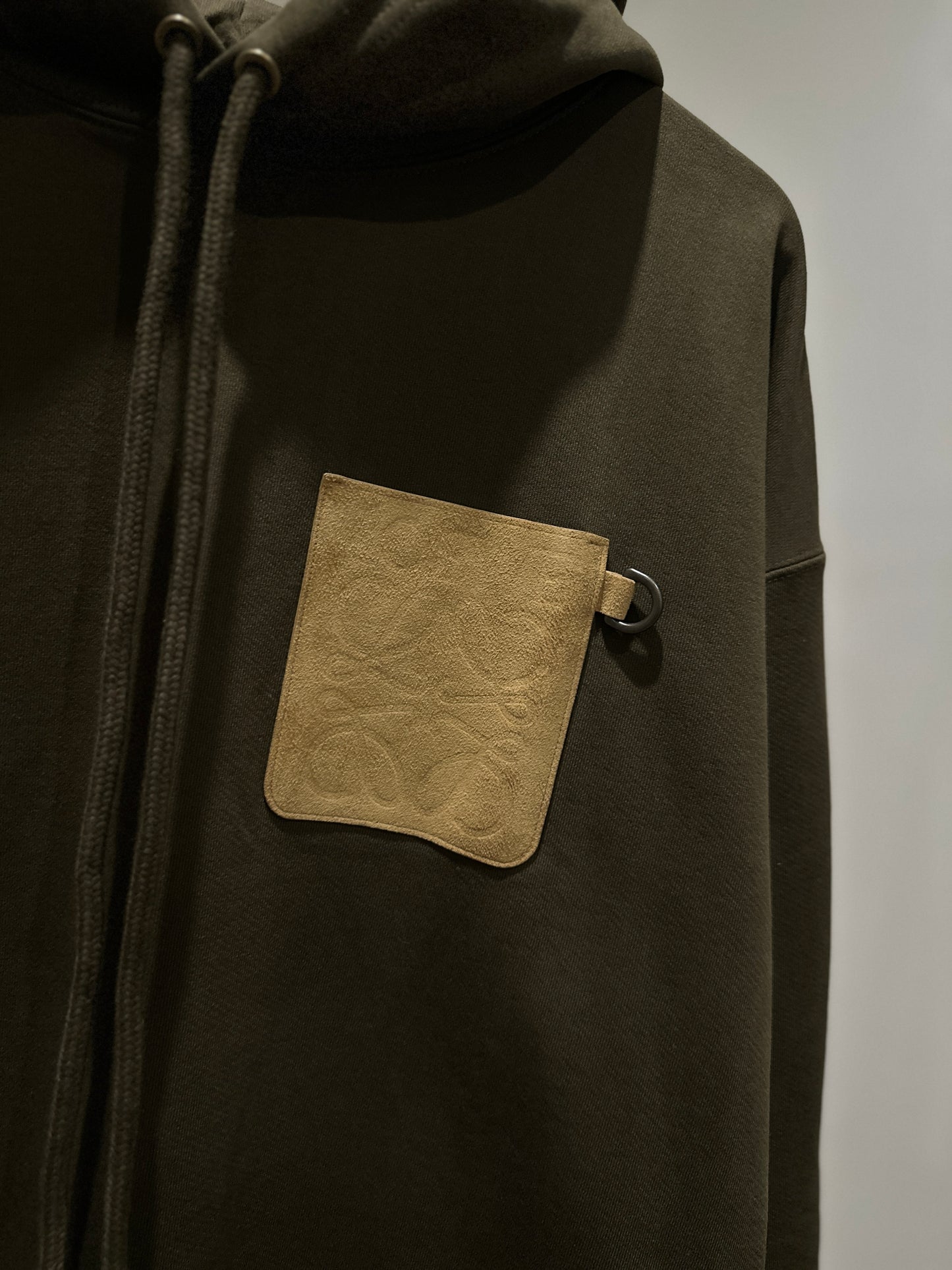 Loewe Anagram Leather Patch Hoodie