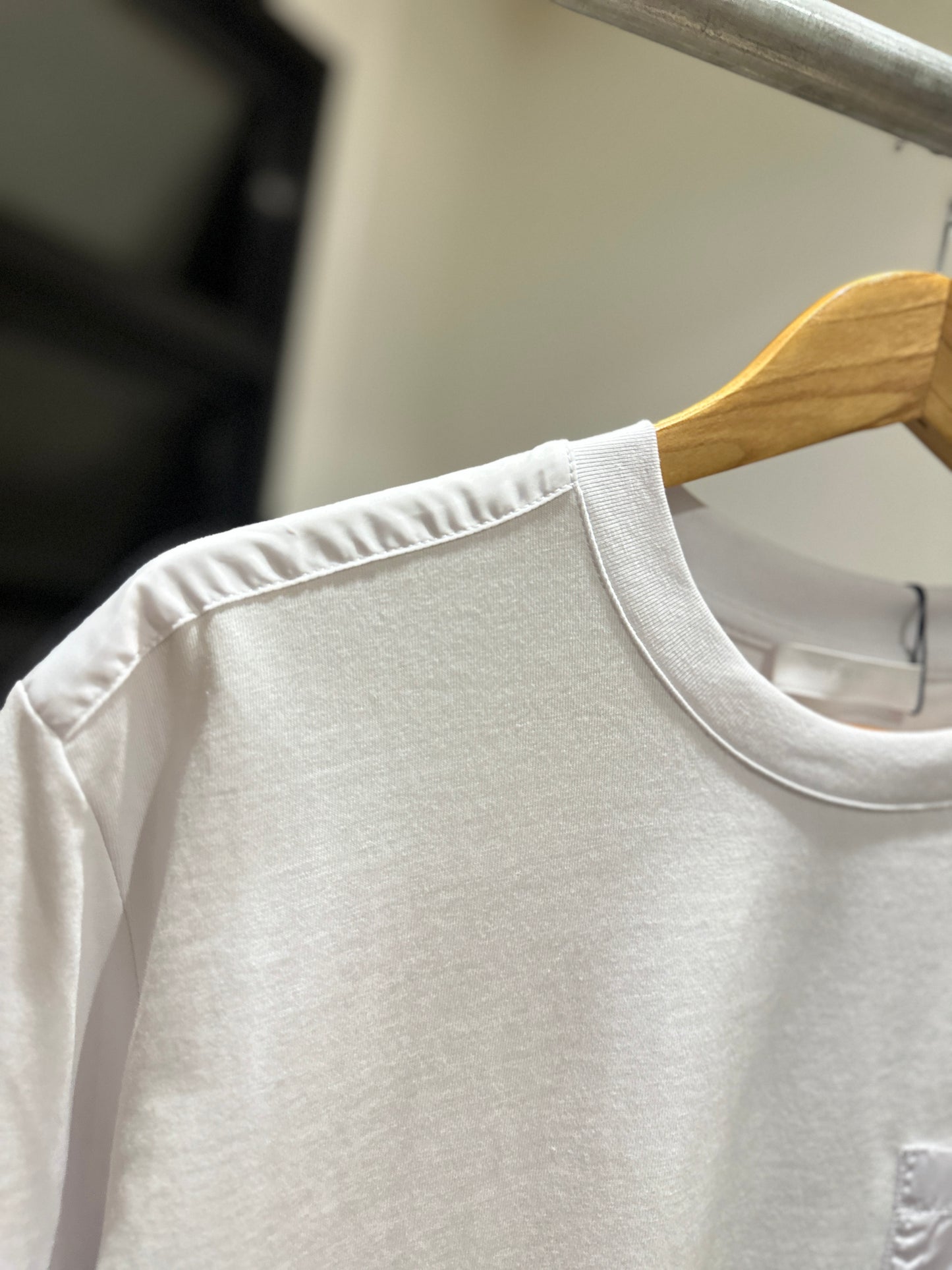 Prada Nylon Pocket T-Shirt (White)