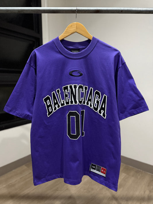 Balenciaga Basketball Series T-Shirt (Oversized/Purp)
