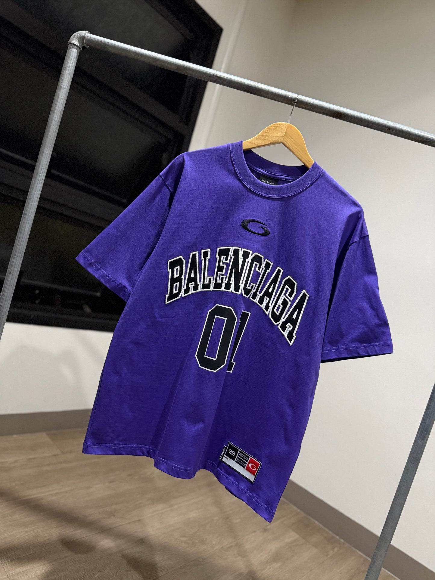 Balenciaga Basketball Series T-Shirt (Oversized/Purp)