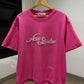 Acne Studios Embroidered T-Shirt (Pink)
