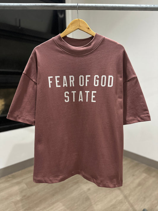 Fear of God State Tee (Crimson)